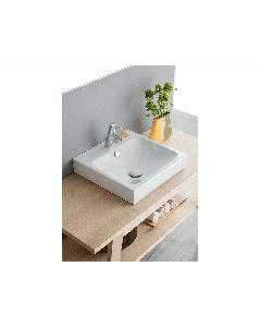 Ceramica Cielo Smile SMLA48 wall-hung, countertop or semi-recessed washbasin