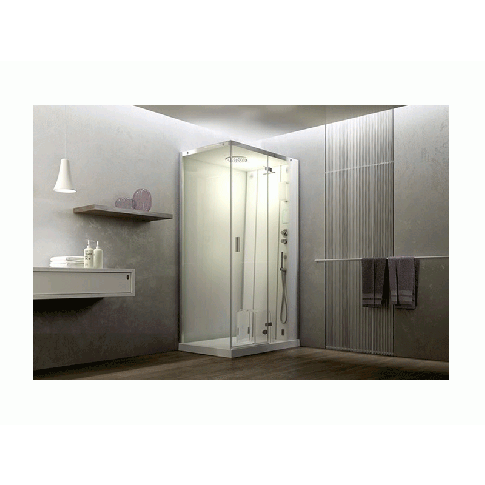 Jacuzzi Cloud 100 9448279A shower with steam bath | Edilceramdesign