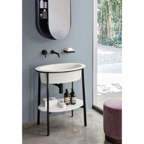 Ceramica Cielo I Catini CALAO bathroom cabinet with oval basin | Edilceramdesign