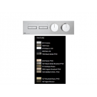 Gessi Hi-Fi Linear 63011 + 63012 wall-mounted thermostatic shower mixer | Edilceramdesign