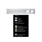 Gessi Hi-Fi Linear 63015 + 63016 wall-mounted thermostatic shower mixer | Edilceramdesign