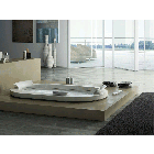 Jacuzzi Opalia Corian 9F43592A floor-mounted whirlpool tub | Edilceramdesign