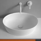 Agape 661 ACER0661 countertop washbasin in Ceramilux | Edilceram Design