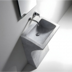 Agape Lito 3 ACER0733 Carrara marble freestanding washbasin | Edilceram Design