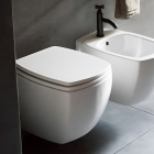 Agape 750 ACER0750WRRSZ wall-mounted toilet without a rim | Edilceram Design