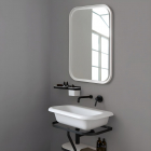 Agape Ottocento ACER07660R wall-mounted washbasin in Cristalplant | Edilceram Design