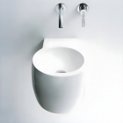 Agape Cheese ACER0710NRZ wall-mounted washbasin in Cristalplant | Edilceram Design