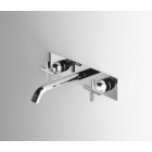 Agape Memory AMEM321S Wall-mounted mixer with concealed part with dual controls | Edilceramdesign
