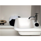 Agape Ottocento ACER07660R wall-mounted washbasin in Cristalplant | Edilceramdesign