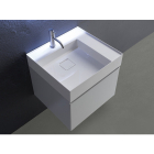 Antonio Lupi Graffio GRAFFIOM54 countertop or wall-mounted washbasin in Ceramilux | Edilceramdesign