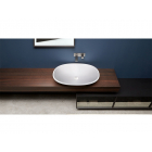 Antonio Lupi Rim RIM76 oval countertop washbasin in Flumood | Edilceramdesign