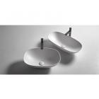 Antonio Lupi Velo VELO54 oval countertop washbasin in Flumood | Edilceramdesign