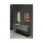 Antonio Lupi Panta Rei PIM24144 hanging bathroom and living room cabinet | Edilceramdesign