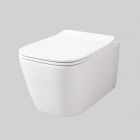 Wall-mounted toilet without a rim Artceram A16 ASV003- White | Edilceramdesign