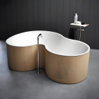 Agape Dr AVAS1090ZR freestanding bathtub in Solid Surface | Edilceram Design