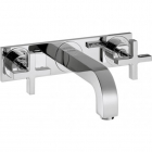 Axor Citterio 39144000+10303180 Wall-mounted basin mixer + concealed part | Edilceramdesign
