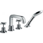 Axor Citterio 39453000+15481180 Above-top bathtub mixer and hand shower + built-in part | Edilceramdesign