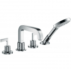 Axor Citterio 39454000+15481180 Above-top bathtub mixer and hand shower + built-in part | Edilceram Design