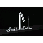 Boffi Minimal RGDM09 above-top built-in bathtub set | Edilceramdesign