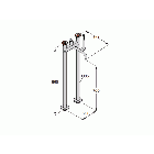 Boffi Pipe RGFP05 floor standing bathtub assembly | Edilceramdesign