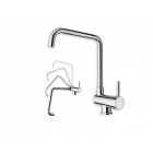 Kitchen faucet Cristina Contemporary Lines single-lever kitchen mixer with pull-down spout KT501 | Edilceramdesign