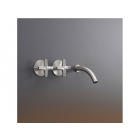 Cea Design Cross CRX 11 two-handle wall-mounted mixer with spout | Edilceramdesign