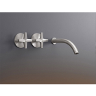 Cea Design Cross CRX 12 two-handle wall-mounted mixer with spout | Edilceramdesign