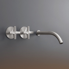 Cea Design Cross CRX 13 wall-mounted bio mixer with spout | Edilceram Design