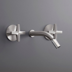 Cea Design Cross CRX 18 two-handle wall-mounted mixer with swivel spout | Edilceram Design