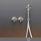 Cea Design Cross CRX 22Y progressive wall-mounted bathtub/shower mixers | Edilceram Design