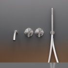 Cea Design Cross CRX 23 progressive wall-mounted bathtub mixers | Edilceram Design