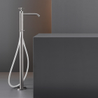 Cea Design Cross CRX 27 progressive pedestal bathtub mixer with hand shower | Edilceram Design