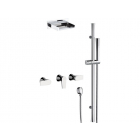 Daniel Diva DV4442CA wall-mounted shower set with hand shower and shower head | Edilceramdesign