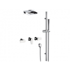 Daniel Diva DV4442CA wall-mounted shower set with hand shower and shower head | Edilceram Design