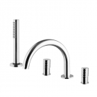 Fima Carlo Frattini Spillo Tech F3044 G collection bathtub rim mixer | Edilceram Design