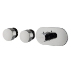 Fima Carlo Frattini So F3183X2 Wall-mounted Thermostatic Recessed Mixer | Edilceram Design