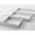 Falper. Quattro.zero D8H 80 ceramilux countertop or wall-hung basin | Edilceramdesign
