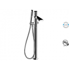 Fantini Milano Acciaio 3080B freestanding bathtub mixer with hand shower | Edilceramdesign