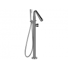 Gessi Cono 46189+45028 floor standing bathtub mixer with hand shower | Edilceramdesign