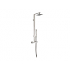 Gessi Rettangolo 23447 wall-mounted thermostatic shower mixer with shower head and hand shower | Edilceramdesign