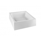 Gessi Rettangolo 37571 countertop washbasin in Cristalplant | Edilceramdesign