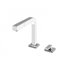 Gessi Su&Giu 17423 above-top sink mixer with remote control and pull-out hand shower | Edilceramdesign