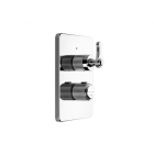 Gessi Venti20 65137 + 09269 3-way thermostatic shower mixer wall-mounted and recessed part | Edilceramdesign