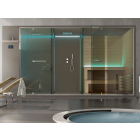 Shower enclosure Hafro Ethos wellness system with sauna shower space and integrated shower SSAET5E1SH | Edilceramdesign