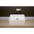 Antonio Lupi Servoretto SERVORETTO50 rectangular washbasin in Ceramilux | Edilceramdesign