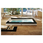 Jacuzzi Aura Uno Stone 9F43808* built-in floor whirlpool tub with marble | Edilceramdesign