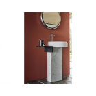Agape Lariana ACER1073 washbasin with pedestal in Biobased Cristalplant | Edilceramdesign