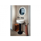 Agape Immersion ACER0708P washbasin with pedestal in Cristalplant | Edilceramdesign