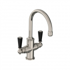 Lefroy Brooks Classic single tube basin mixer with black levers BL 1180 | Edilceramdesign