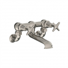 Lefroy Brooks Connaught double wall-mounted mixer with star handles LS 1151 | Edilceramdesign